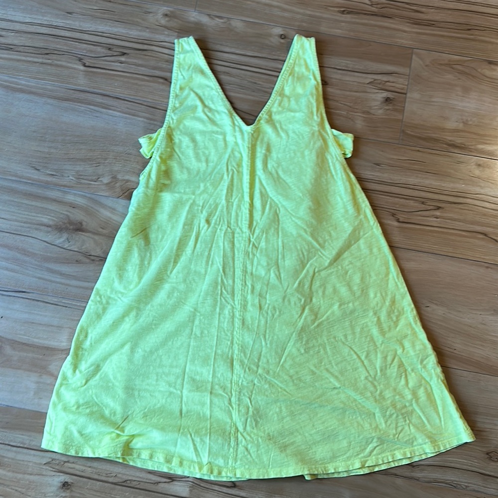 Loft Beach Bright Yellow Cover-Up Dress